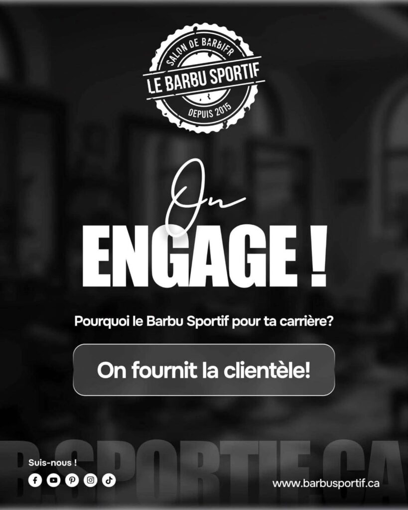 opportunite emploi barbier salon Joliette